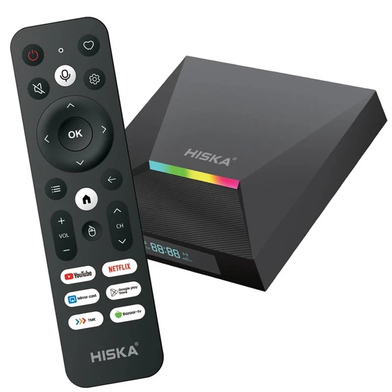 اندروید باکس Hiska A12 8K + ریموت کنترل