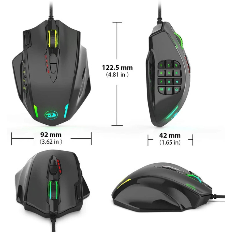 موس گیمینگ Redragon Impact M908